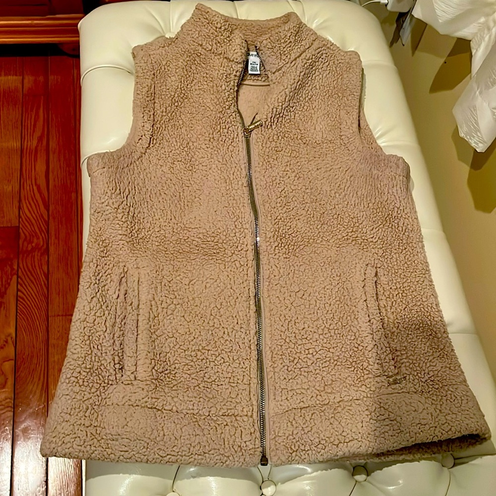 Calvin Klein Beige Sherpa Vest